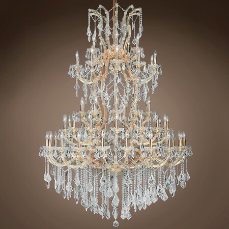 Maria Theresa 85 Light 72" Gold Chandelier with Swarovski Crystals